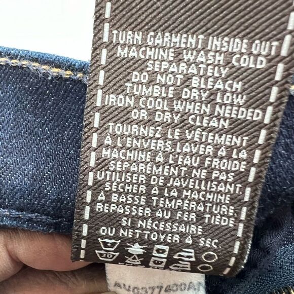 7 For All Mankind Blue The Modern Straight Leg Jean Size 30 - Picture 15 of 15